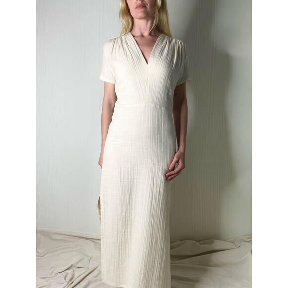 RITA ROW Hedda Cream Gauze Cotton Dress US XS NWT - Picture 2 of 13